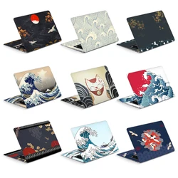 Đa Năng Sóng Biển Ngăn Laptop Miếng Dán Da Xách Tay Dán 2 Chiếc Decal 12 