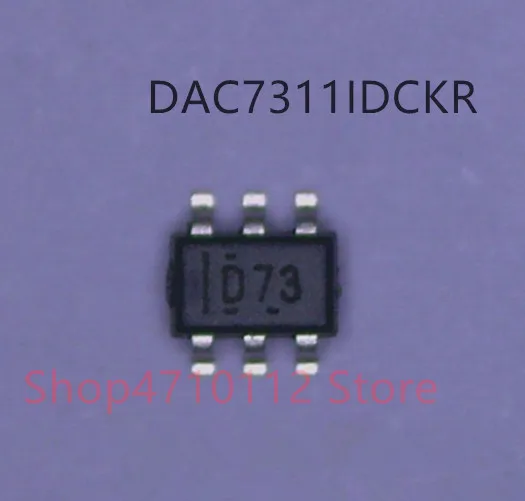 

Free shipping NEW 10PCS/LOT DAC7311IDCKR DAC7311IDCKT DAC7311 MARKING D73 SC70-6