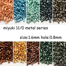 Miyuki Imported From Japan Lucky DB11/0 Metallic Series1.6mm Delica Beads 10G Pack Glass Beads