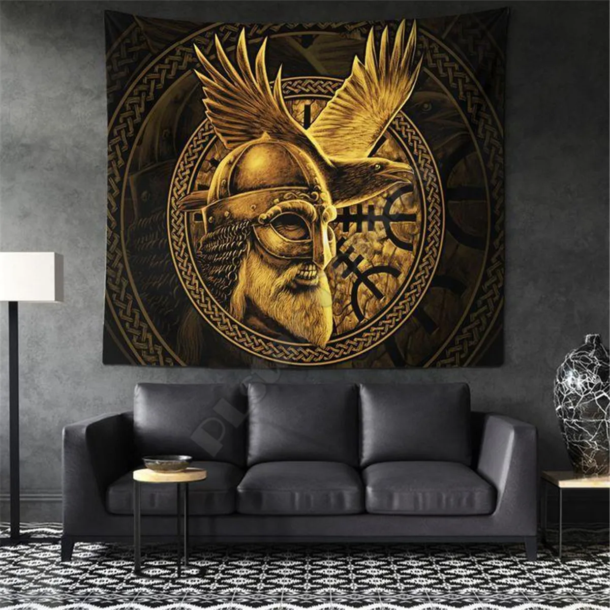 

Viking Legend Warrior Limited 3D Print Wall Tapestry Rectangular Home Decor Wall Hanging Home Decoration