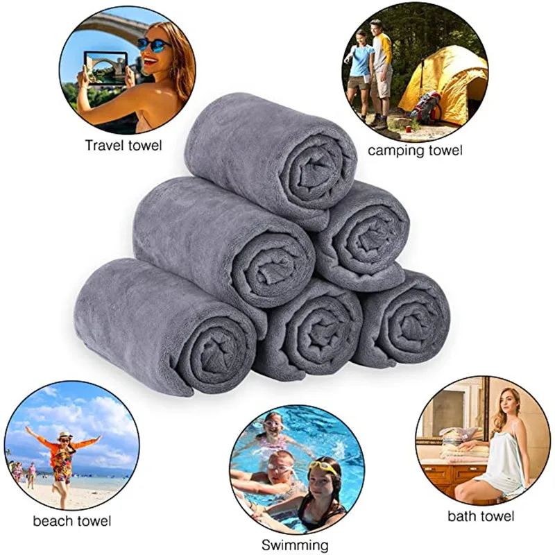 120X200 cm microfiber fitness bath towel super soft travel camping towel super absorbent swimming sports towel