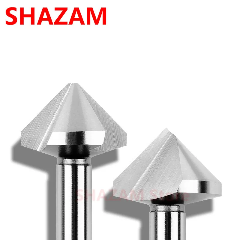 Fräser, Fasenfräser, CNC-Werkzeug, 3 Zähne, 90 Grad, 6542 HSS, Fräser, Reibahle, hochharter Stahl, Fräswerkzeug – Detail 4