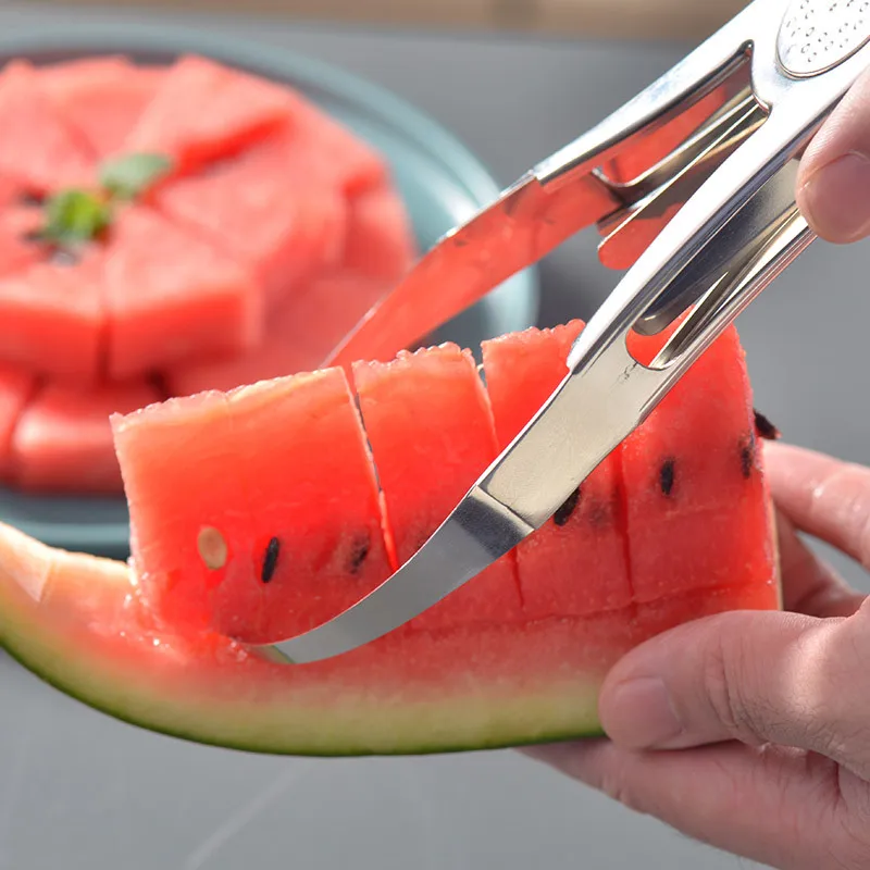 Holaroom Creative Fruit Peeler Mango Cutting Knife Stainless Steel Mango Splitter Coring Diced Fruit Peeling Tool Kitchen Gadget