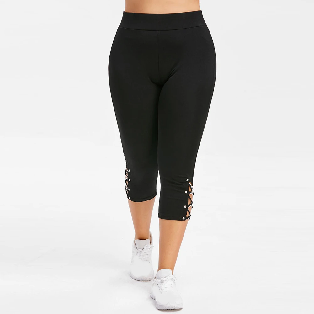 Leggings Frauen Sommer Mid-Kalb Hosen Leggings Elastische Beschnitten Hohe Taille Fitness Leggings Sport Leggings pantalones de mujer