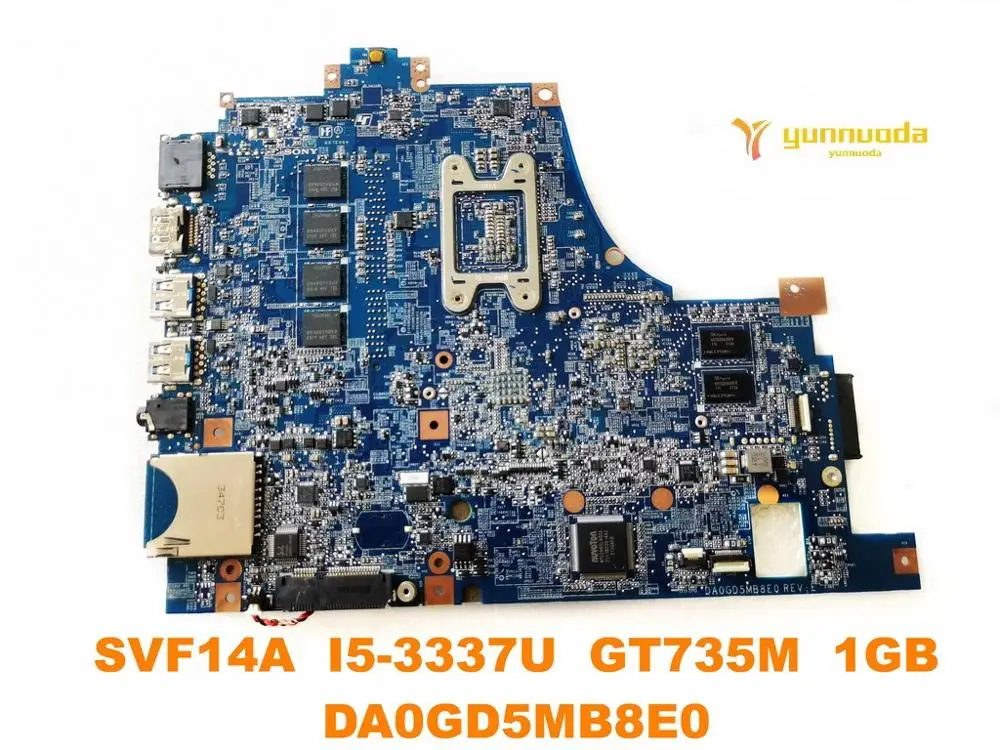 Original for SONY SVF14A Laptop  motherboard SVF14A  I5-3337U  GT735M  1GB DA0GD5MB8E0 tested good free shipping