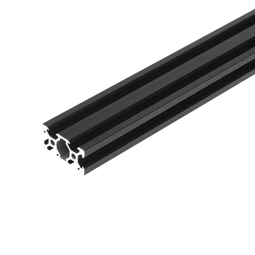 1PC  V-slot 2040 Black Anodized Aluminum Profile EU Standard  Extrusion 100-800mm Linear Rail for CNC 3D Printer Woodworking