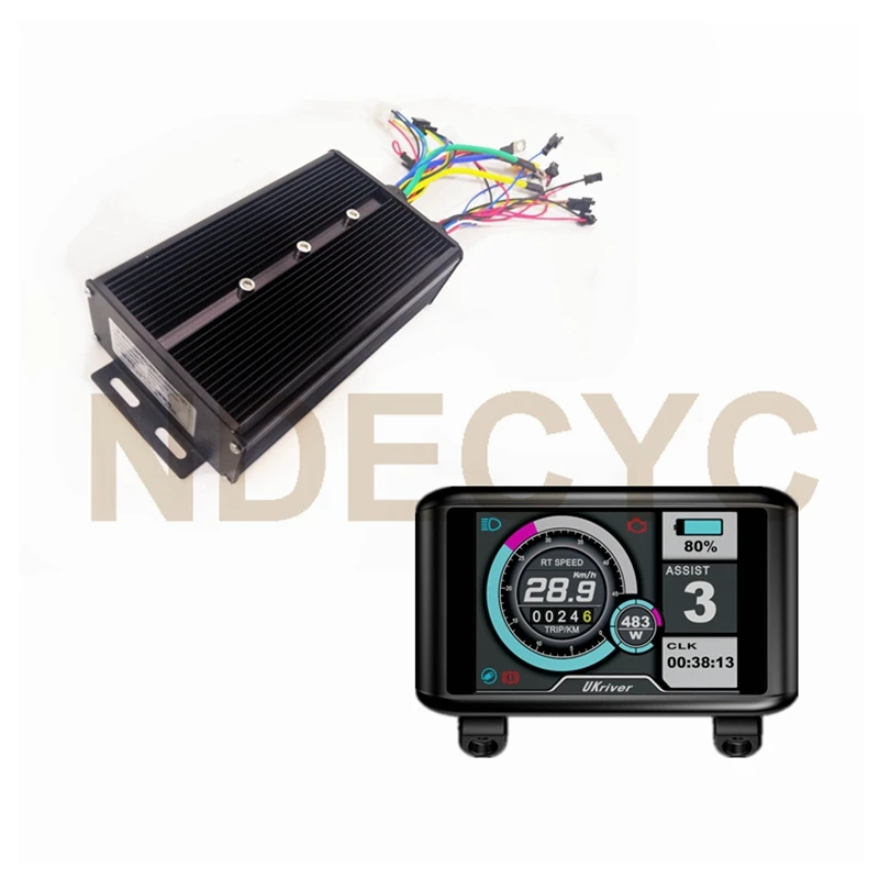 US Stock Dual Mode NBpower 48V/72V 45A Sine Wave Ebike Controller for 1500W-2000W Ebike motor +SW900/UKC1 Display