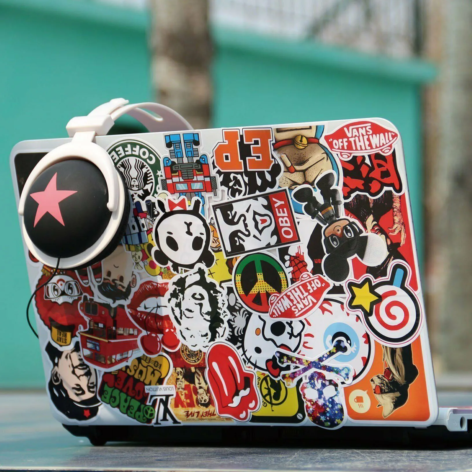 防水ビニールステッカー,ピンクのラップトップ接着剤,110ユニット