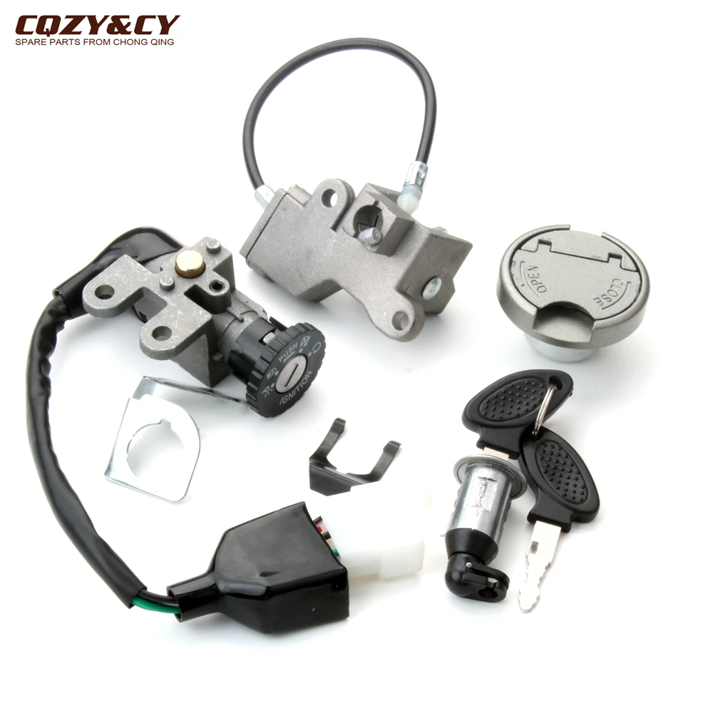 Scooter Key Switch Lock Set For Benero 50 City Cruiser New Retro QT-12P QT-9 Speedy Sunny Warrior 50cc 4-Stroke