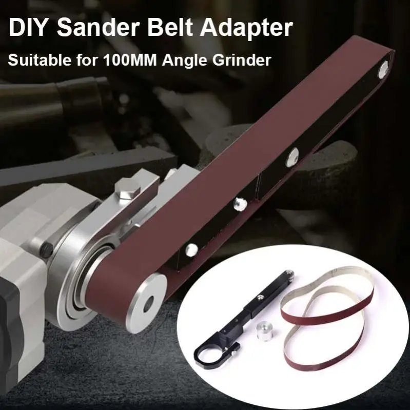 DIY Sanding Belt Angle Grinder Modified Head Sandpaper Machine Refitting Grinder for M10  Angle Grinder