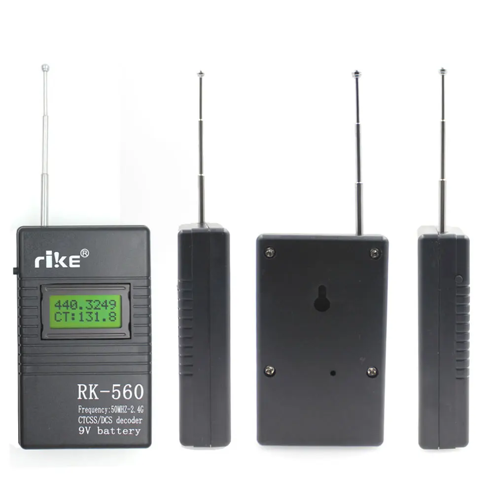 50MHz-2.4GHz Frequency Counter Portable Handheld RK560 DCS CTCSS Radio Tester RK-560 Frequency Meter