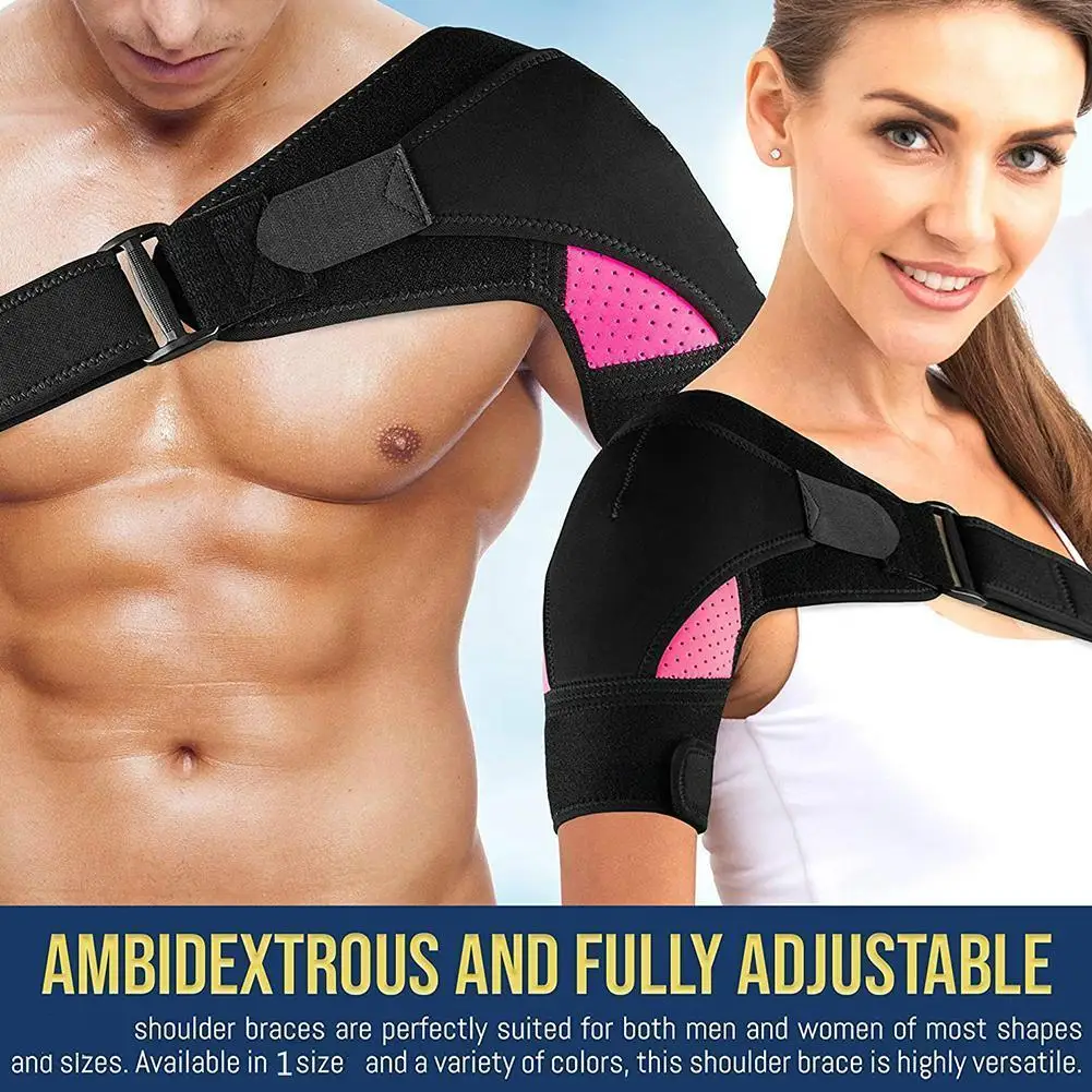 Breathable Shoulder Brace with Pressure Pad Neoprene Sleeve Ice Support Pain Shoulder Compression Pack Shoulder Shoulder L0P8