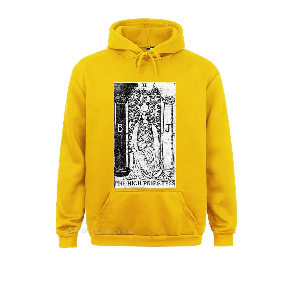 High Priestess Tarot Card Major Arcana Tune Telling ลึกลับ Hoodies บุรุษพรีเมี่ยมผ้าฝ้าย Harajuku ผู้หญิงฟิตเนส Harajuku