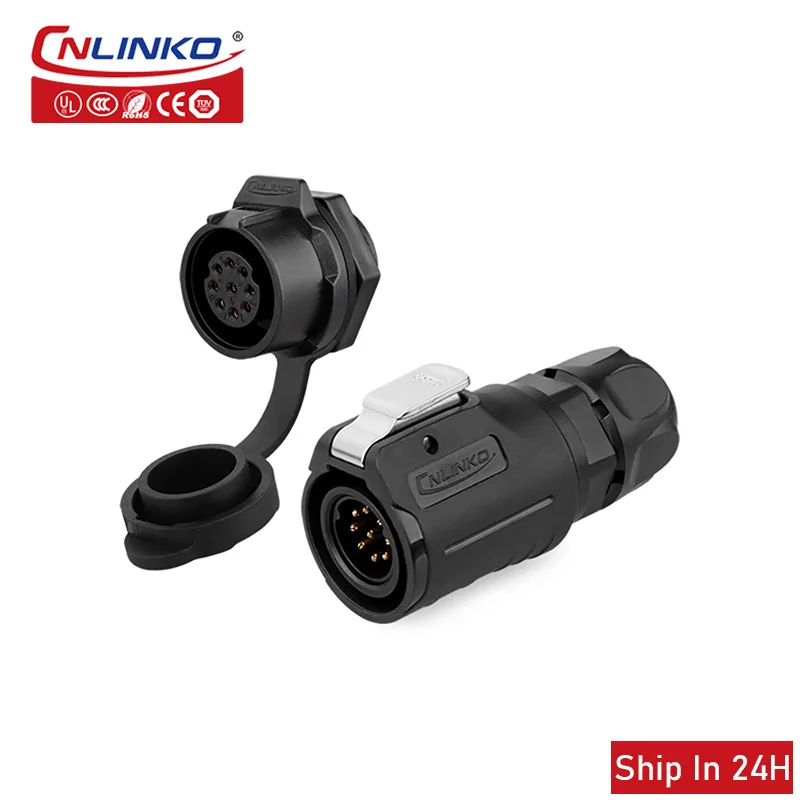 Cnlinko LP16 IP67 Waterproof 2 3 4pin Industrial Power Connector Plug Socket for Tractor Agriculture Equipment Free Shipping