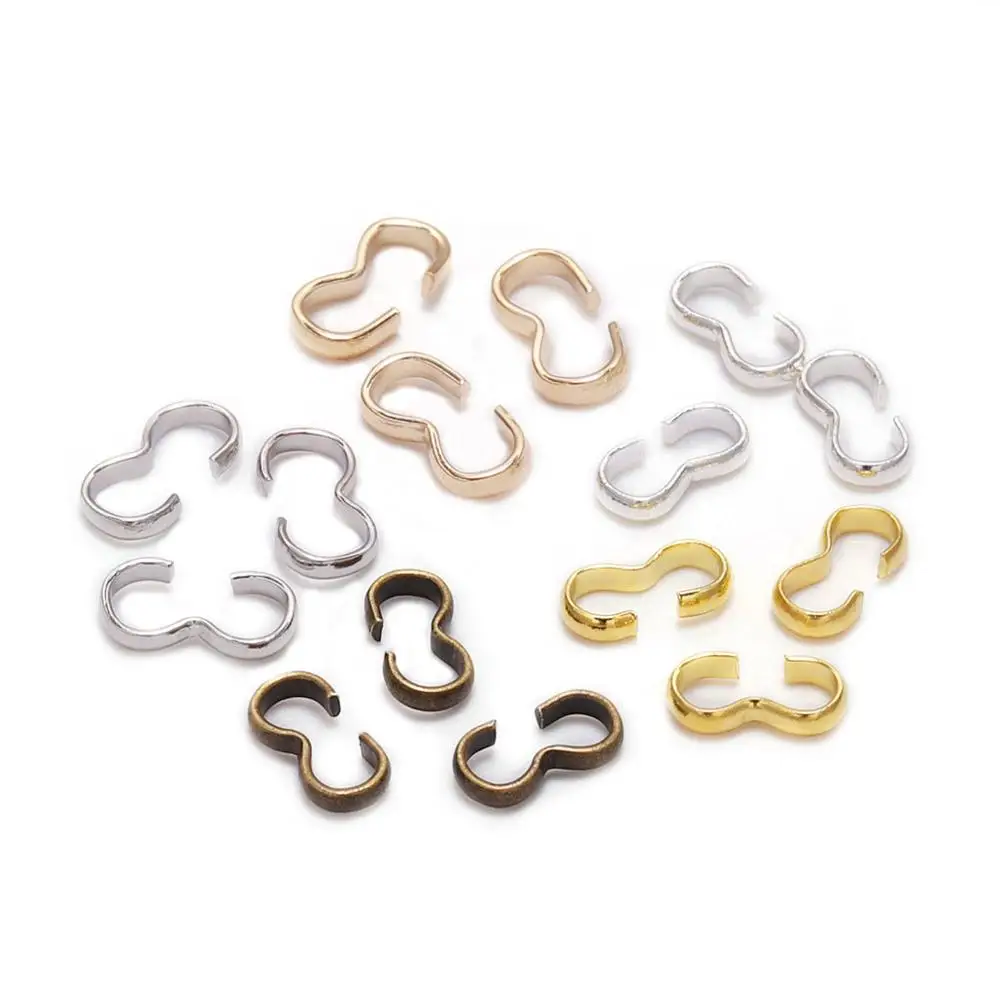 100pcs/lot 4*8 mm Buckle Clasp Connectors Gold Clasp Connectors For Jewelry Making Finding Bracelet Accessories Supplies