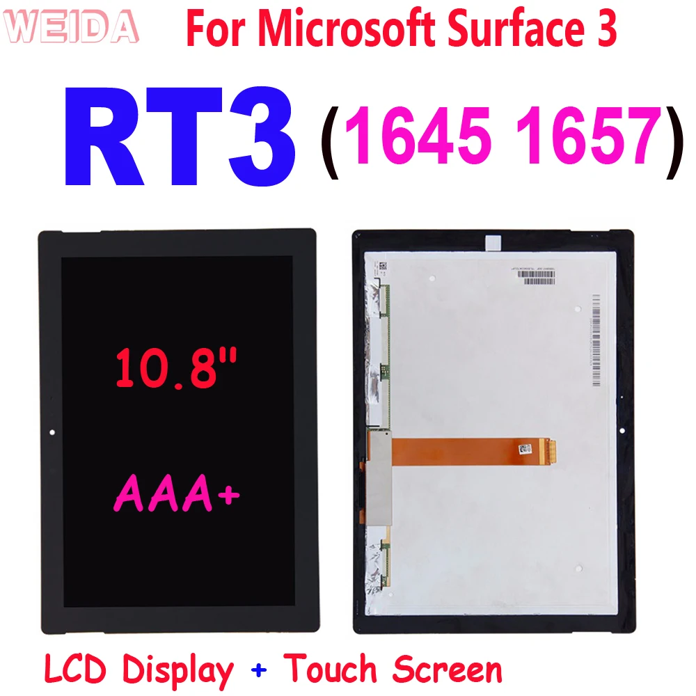 

10.8" Surface RT3 LCD For Microsoft Surface 3 RT3 1645 1657 LCD Display Touch Screen Digitizer Assembly for Surface RT3 1657 LCD