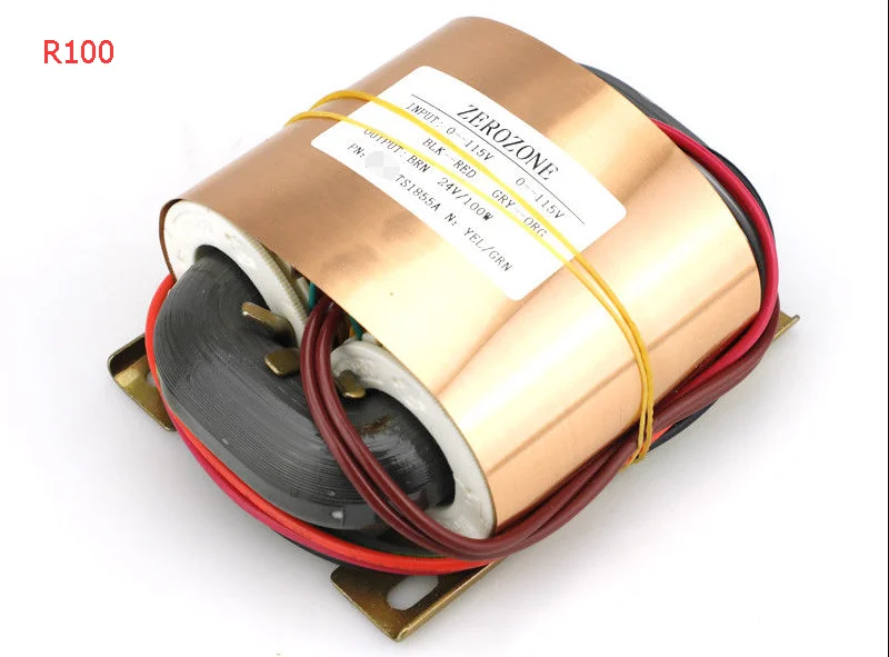 ZEROZONE R100 100VA R-core Transformer 115V/230V To 9V 12V 15V 18V 20V 22V 24V