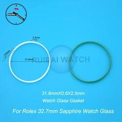2pcs/lot 31.8mm Watch Waterproof Gasket Rubber I Ring for Watch Glass Accessories Replacement Watch Parts For RLX Datejust