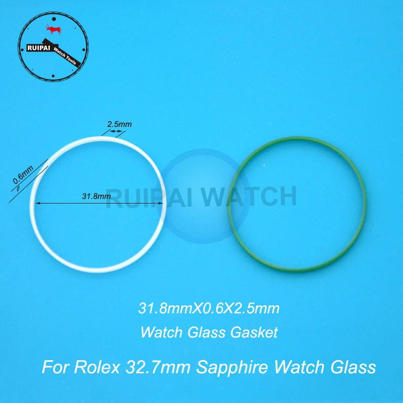 2pcs/lot 31.8mm Watch Waterproof Gasket Rubber I Ring for Watch Glass Accessories Replacement Watch Parts For RLX Datejust