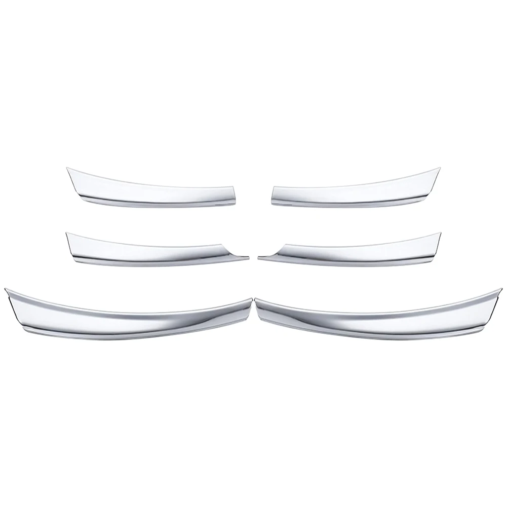 Front Bumper Grille Cover 6Pcs Car Front Mesh Grille Head Bumper Cover Trim for Sunny Versa 14 17 car accessories 2020