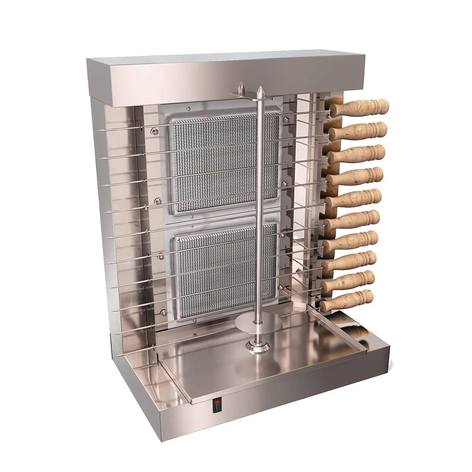 110v 220v газовый клапан для приготовления барбекю, шаурмы Отопление барбекю ягненок гриль Вертикальная вращающаяся жаровня для мяса дома Применение машина