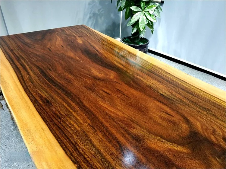 Big board solid wood log mahogany tea table Tea Board boss meeting table for living room