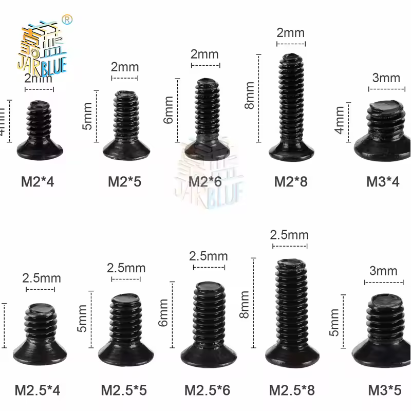 250Pcs/500Pcs M2 M2.5 M3 KM Screw Flat Head Phillips Screws  Laptop Notebook Screws Set Kit for computer small screw - Image 2