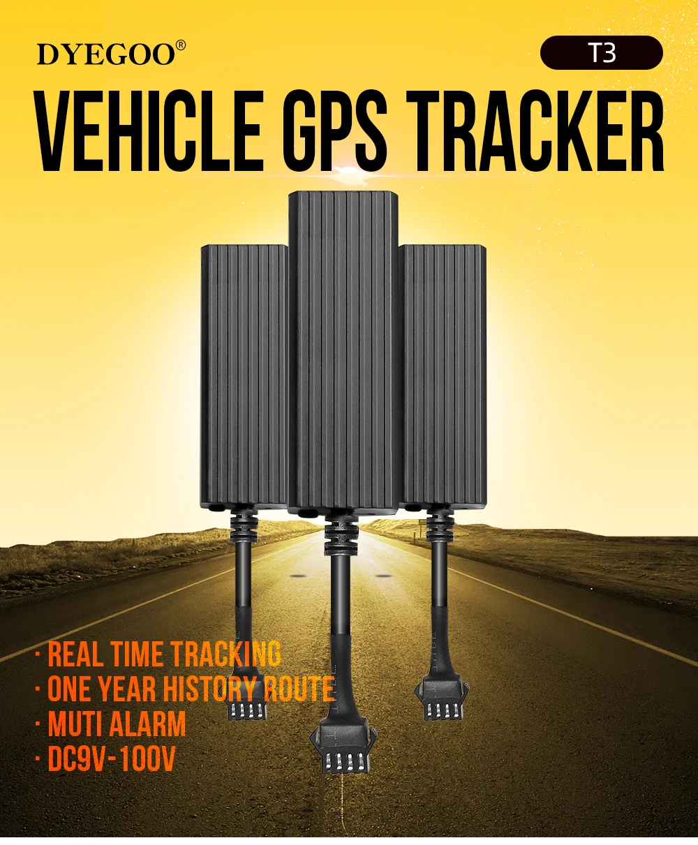 DYEGOO GPS-Tracker GPS-Fahrzeugortungsgerät T3 Auto-Alarm-Tracking-Gerät Mini-GPS ACC-Alarm GE0-Fence Auto-Set APN4735 – Detail 4