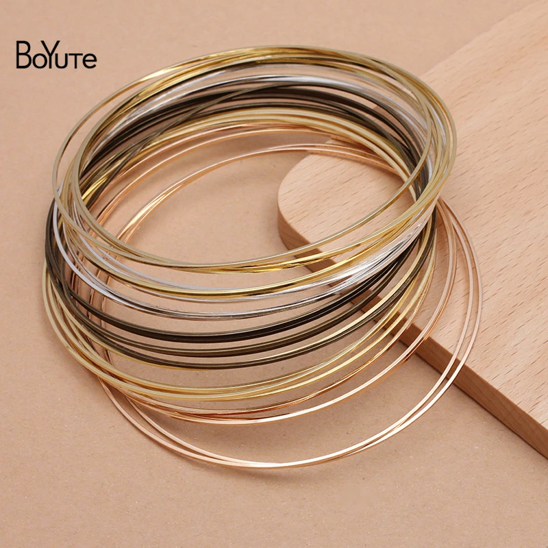 BoYuTe (30 Pieces/Lot) 80MM Big Brass No Gap Ring Loops DIY Jewelry Beaded Handmade Accessories Wholesale