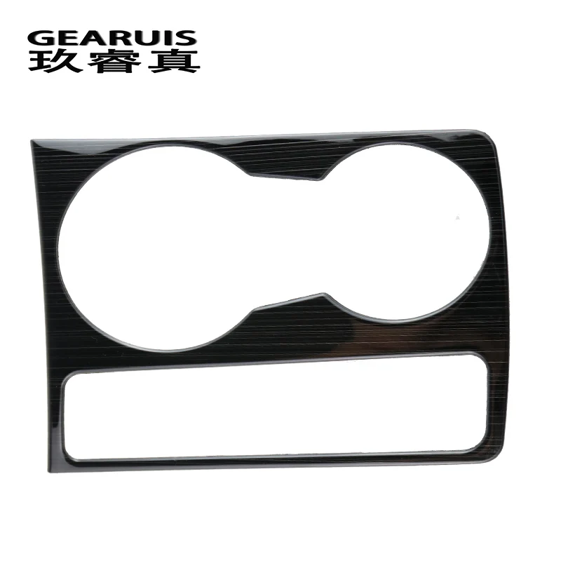 For Audi A5 A4 B8 stainless steel Trim Cup Holder Decorative Frame Decal Covers Stickers Car Styling Interior Auto Accessories