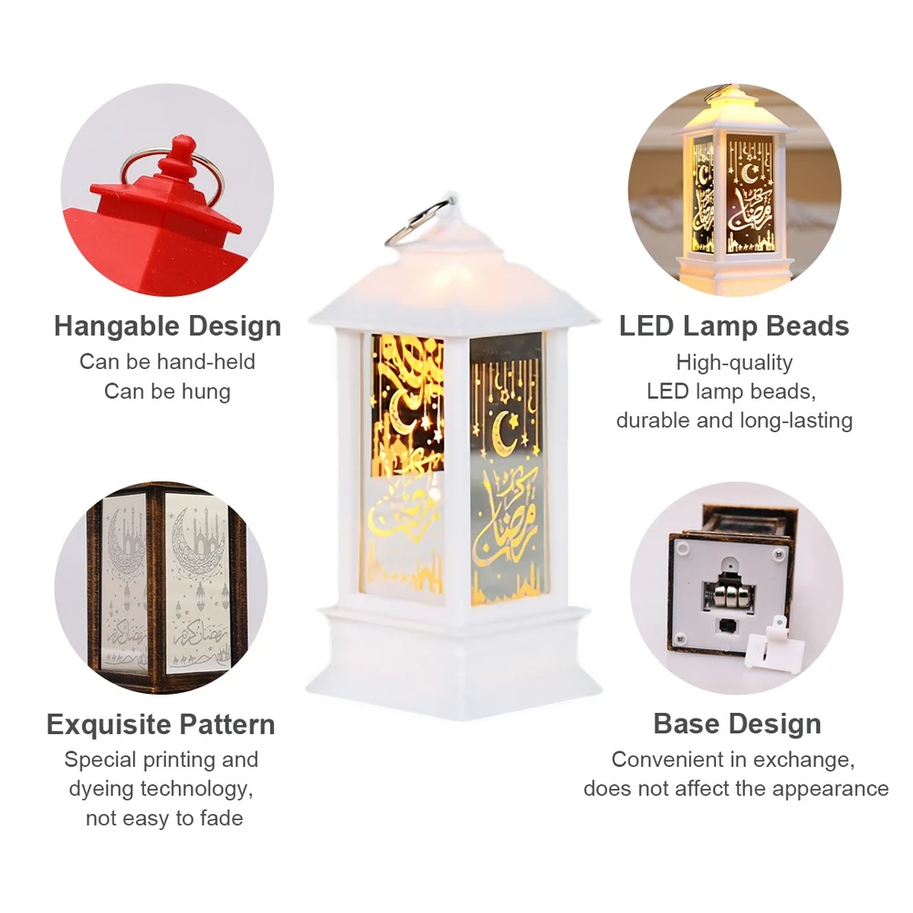 Eid Hang lanterns 라마단 장식 멀티 패턴 Eid Al-Adha Lam 무슬림 이드 무바라크 축제 홈 인테리어 빈티지 스타일 초롱