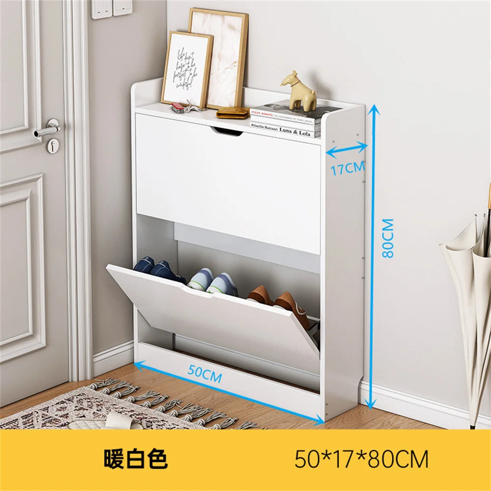 Tipping bucket shoe cabinet ultra-thin 17cm home entrance large-capacity entrance cabinet simple modern storage locker shoe rack