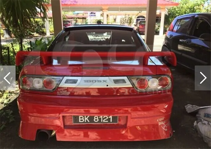 FRP Fiber Glass Rear Spoiler For 1989-2002 S13 Silvia PS13 S14 S14A S15 326 Power Style Rear Spoiler Trunk  Spoiler Rear Wing