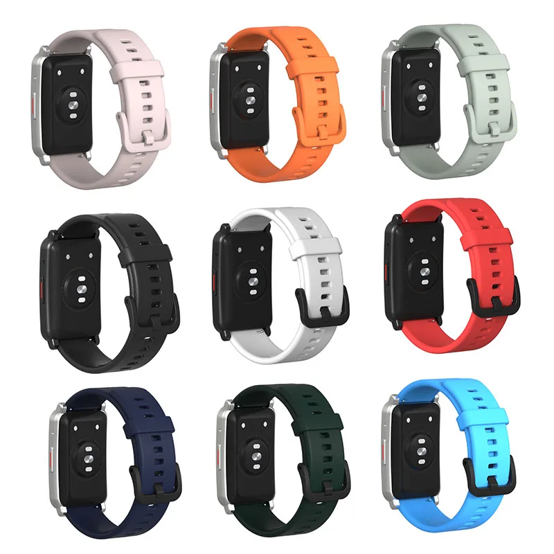 20mm Silicone Strap Smartwatch Replacement Part Sport Wrist Band Watchband For Huawei Honor ES Watch Smart Wristband Accessories