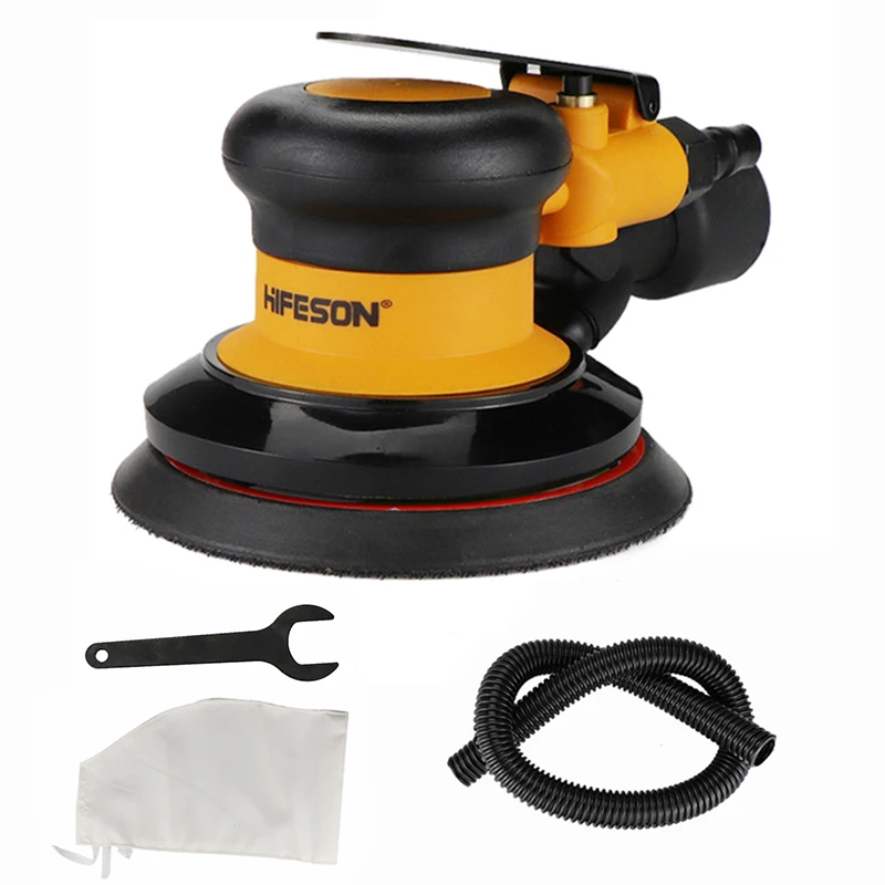 HIFESON Pneumatischer Exzenterschleifer, Luftschleifer, 125 mm/150 mm Vakuum-Exzenter-Polier-/Schleifmaschine, pneumatische Werkzeuge – Detail 20