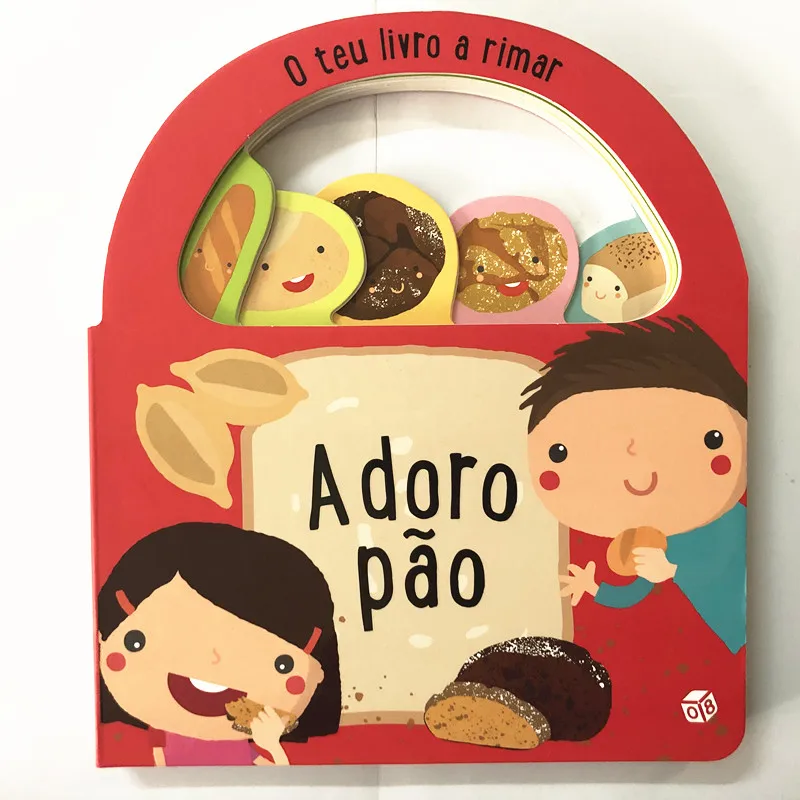 2 Books Parent Child Kids Toddler Trottie Portuguese Book Early Education Cute Picture Knowledge Learning Cardboard Libros Age 1