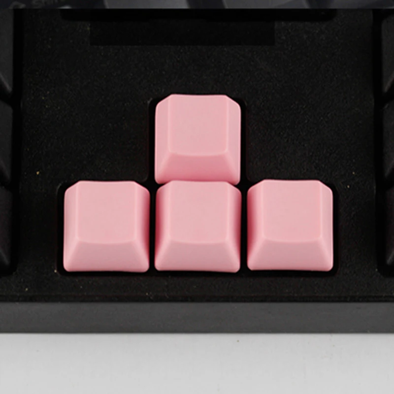 Teclado mecánico grueso sin grabar PBT, 16 piezas, 1u, R1, R2, R3, R4, OEM, arco iris multicolor monocromático alto