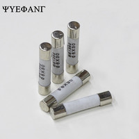 10PCS 6x30mm Ceramic Fuse Tube Fuse 250V 0.5A 1A 2A 3A 4A 5A 6A 8A 10A 12A 15A 20A 25A 30A Fast Fusing 6*30mm
