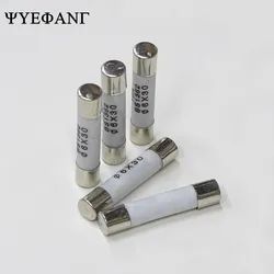 10PCS 6x30mm Ceramic Fuse Tube Fuse 250V 0.5A 1A 2A 3A 4A 5A 6A 8A 10A 12A 15A 20A 25A 30A Fast Fusing 6*30mm