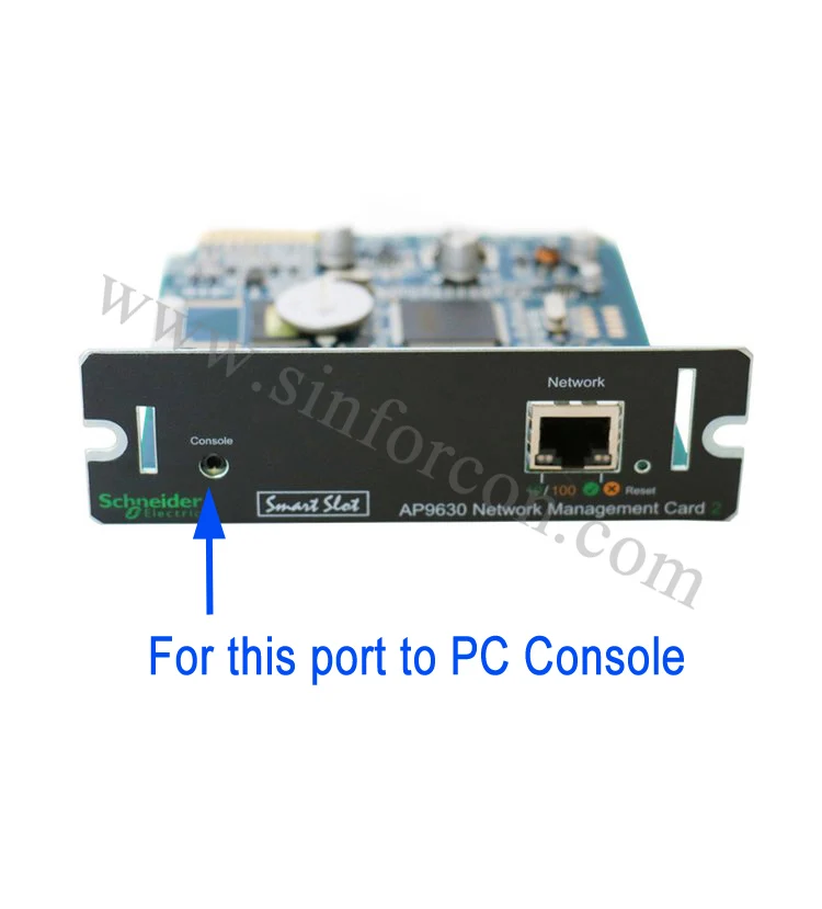 APC9630 Console Port to PC Link Cable for Schneider AP9630 Network Management Card Config Lead