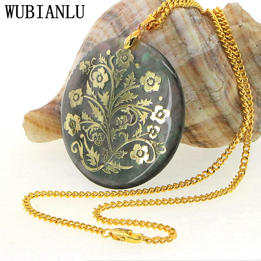 

WUBIANLU New Style Shell Long Necklaces Pendants Necklace Womens Costume Jewelry Floating Charms Lot Fashion Neck Chokers