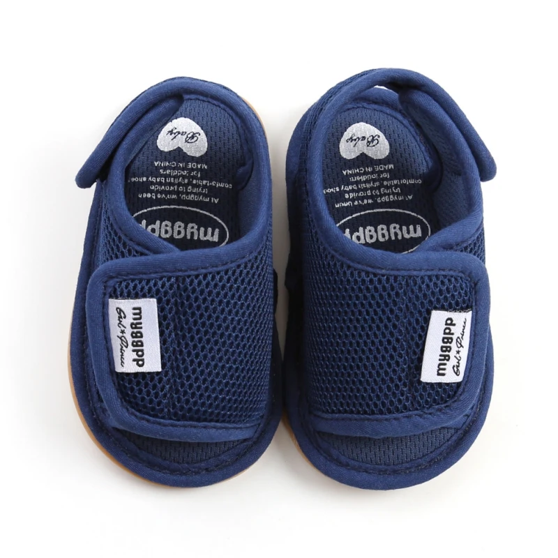 Baywell-Sandalias antideslizantes para bebés, zapatos planos con fondo suave, para primeros pasos, de 0 a 18 meses