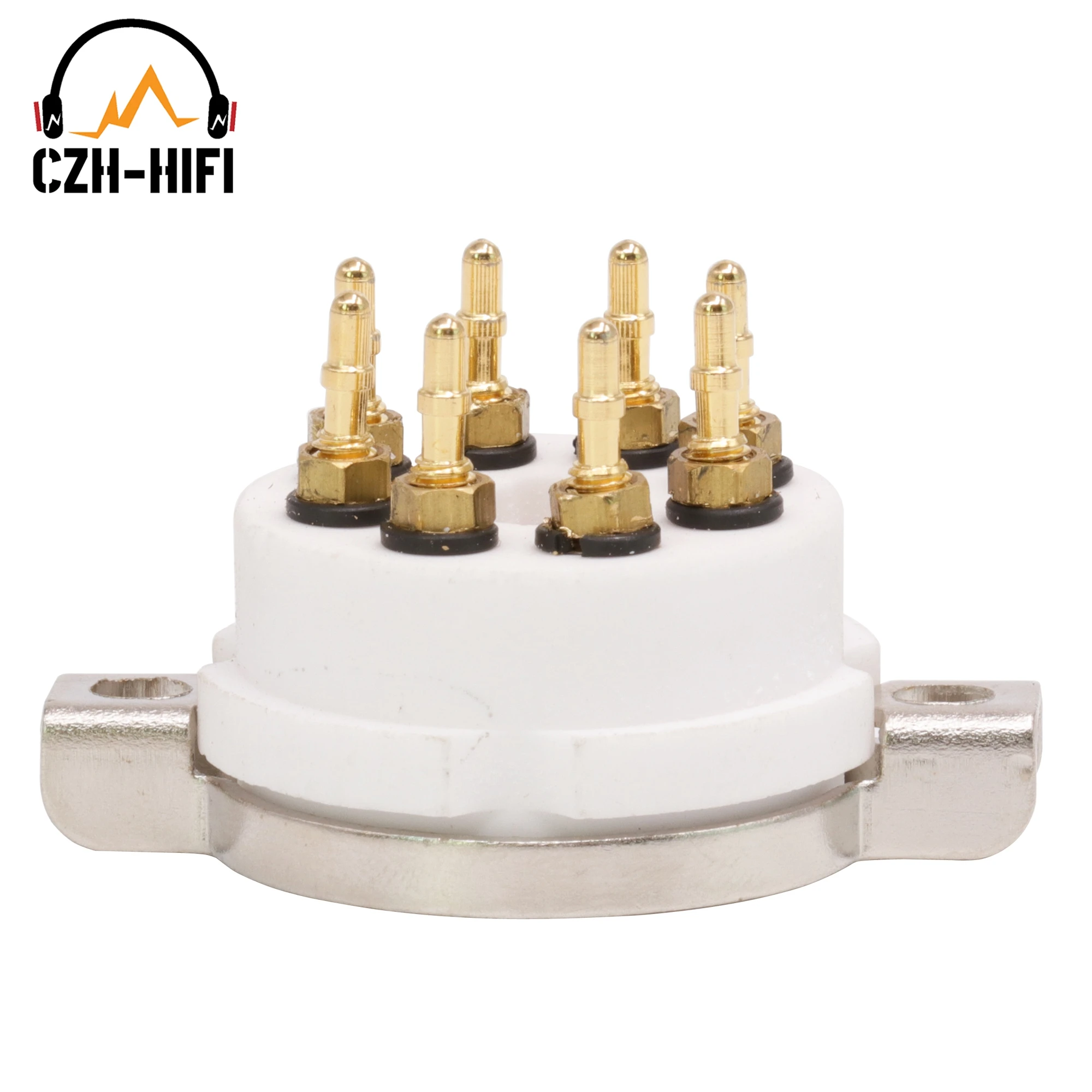1pc 8pin High End Ceramic Tube Socket Valve Base Power Lamp Jack for 6V6 CV181 6SN7 KT88 6CA7 5AR4 Vintage Audio Amplifier HIFI - Image 4