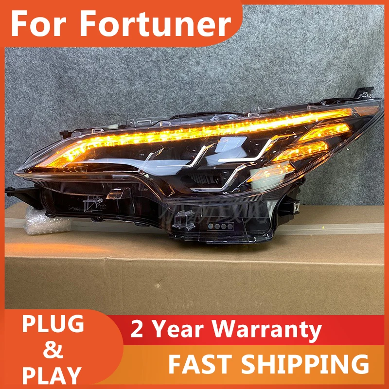 

ALL LED Head Lamps For Toyota Fortuner Headlights LED DRL Running Lights LED Dynamic Turn Signal LED Low Beam+High Beam Assembly