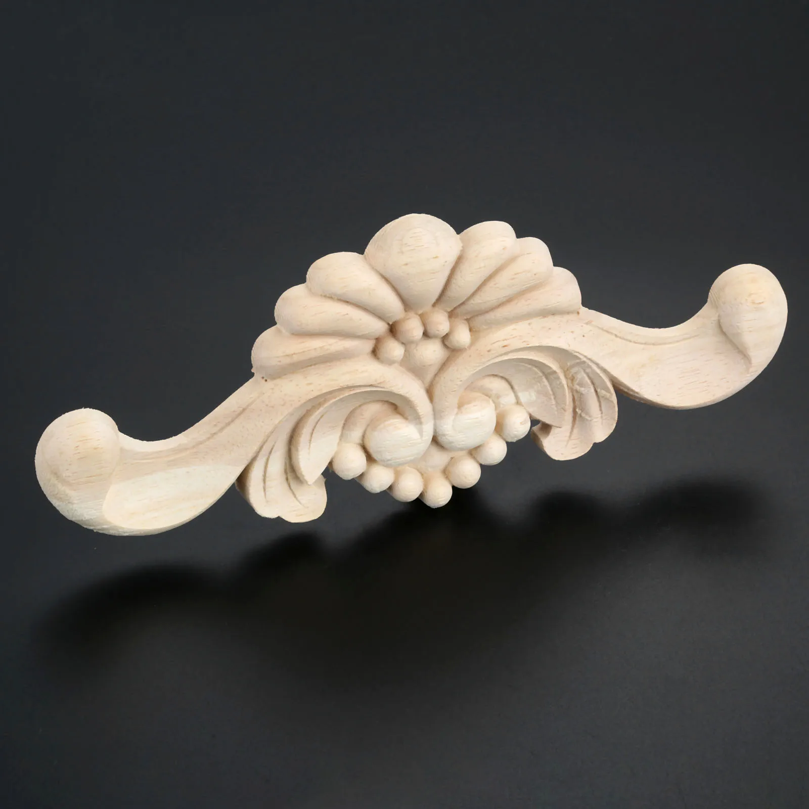 家の家具のための彫刻された木製のデザイン,装飾的な室内装飾のための木製のアンティークスタイルの木材,22x9cm