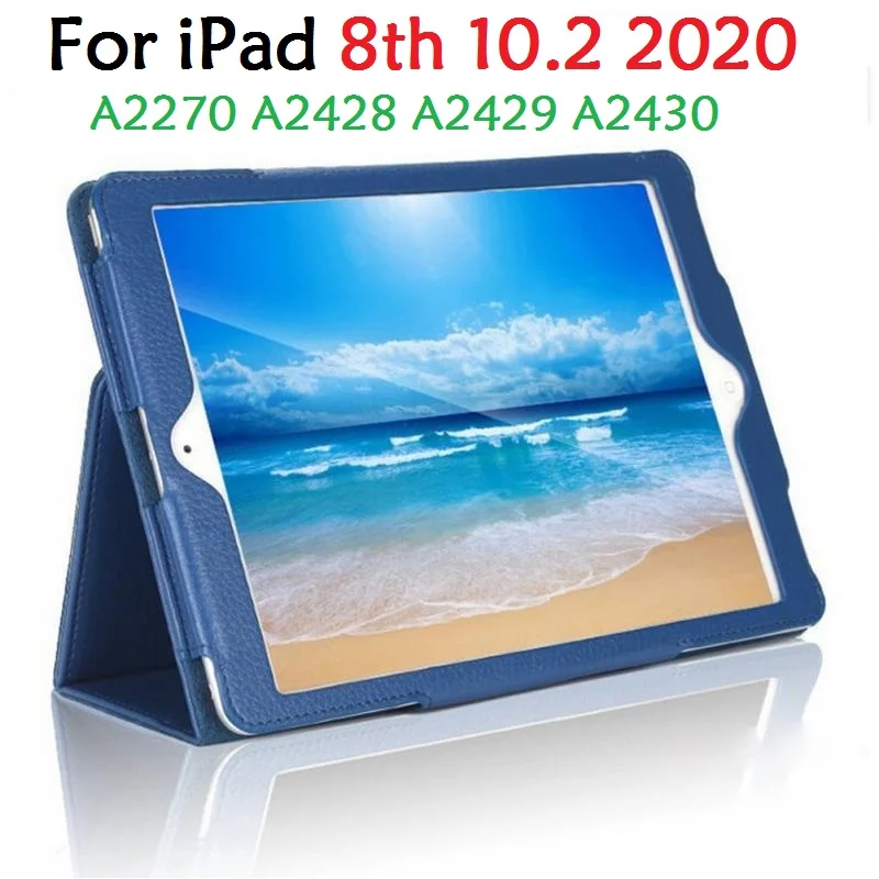 

10,2 ''тонкий чехол для iPad 8th 10,2 2020 чехол Магнитный умный A2270 A2428 кронштейн подставка PU Авто спящий чехол для iPad 8 10,2 2020
