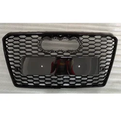A7 RS7 Style ABS Black Front Racing Grills Hood Guard for Audi S7 Sline 2011-2015 Car Accessories