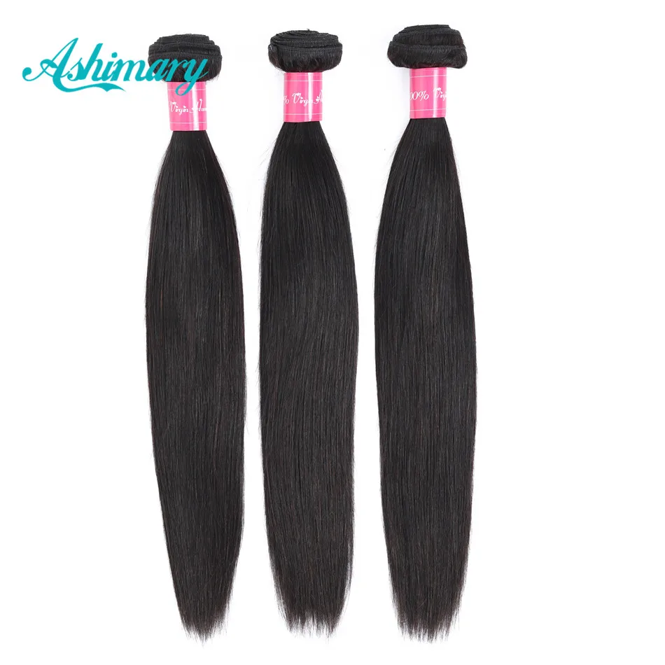 Ashimary Hair Malaysian Straight Hair Bundles Remy Human Hair Bundle Deals 1/3PCS/lot 8-28 Inch Hair Extensions