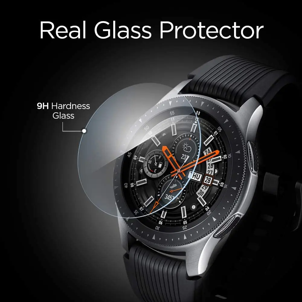 6pcs Screen Protector Glas für Samsung Galaxy Uhr 46mm 42mm Gehärtetem Glas Schutz Film für Getriebe S3 sport Aactive 2 44mm