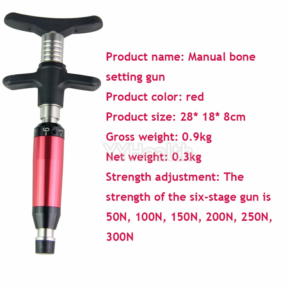 New Chiropractic Adjusting Tool For Backbone Modulation And Adjustment Top Quality Massager 1 Heads Chiropractic Correction Gun